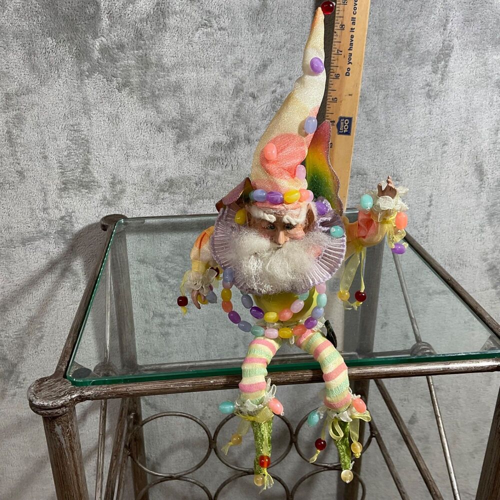 Rare Mark Roberts Rare Rainbow Egg Fairy sitter ornament No Box